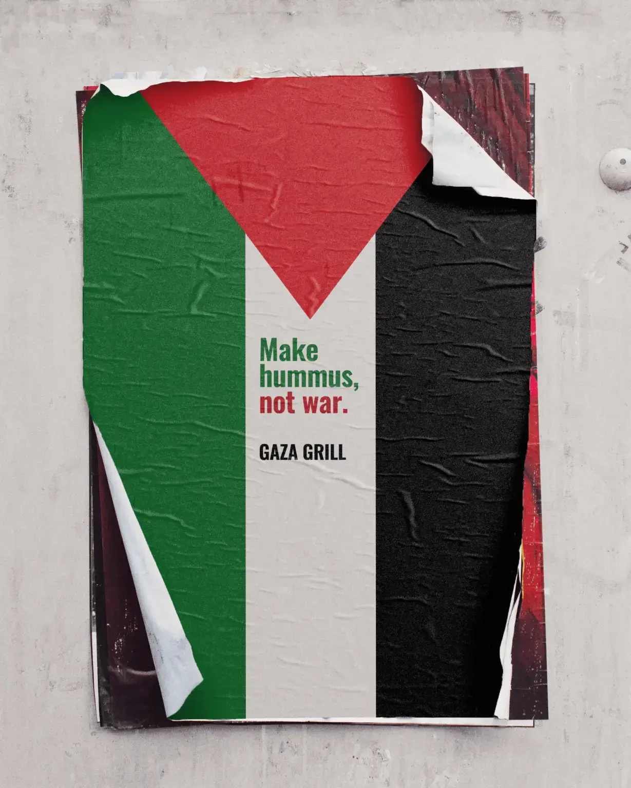 palestine poster 2 make hummus not war